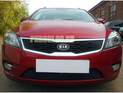 Защита радиатора KIA Ceed I рестайлинг 2010-2012 black