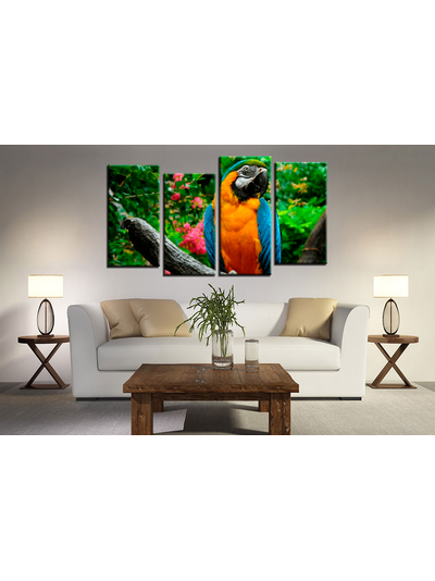 Модульная картина &quot;Попугай&quot;