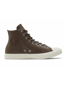 Кеды Converse Chuck Taylor All Star Leather кожаные коричневые высокие