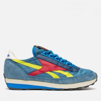 Кроссовки Reebok Aztrec Og Slate Голубые с желтым