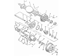 Балка с редукторами 1784.h.20, 1786.h.20