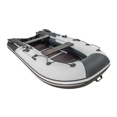 Моторная лодка Ривьера Компакт 3200 СК светло-серый/черный комби