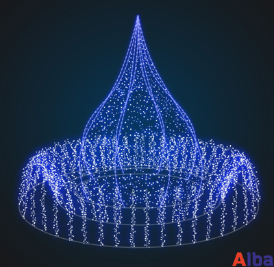 Фонтан светодиодный Бутон, 2,0 м