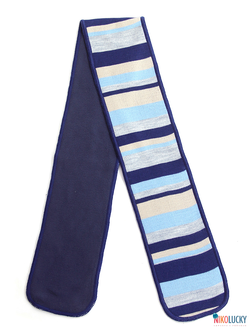 Шарф М10П17, цвет синий,серый,бежевый,голубой, р.12/112 см