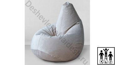 Кресло Груша серая