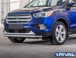 Защита переднего бампера для Ford Kuga (2013-2016-н.в.), RIVAL, Россия