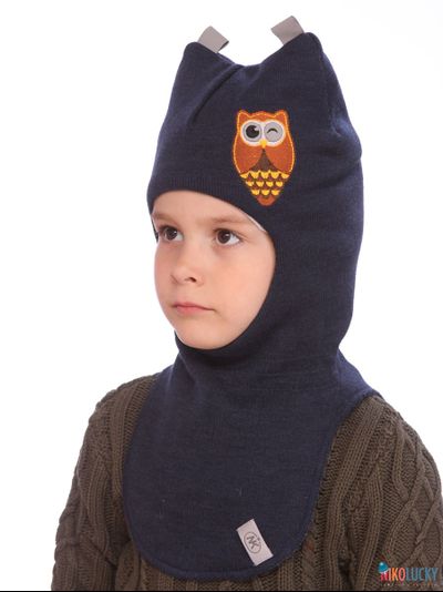 Шапка-шлем  18101-08, цвет темно-синий р. 48-50