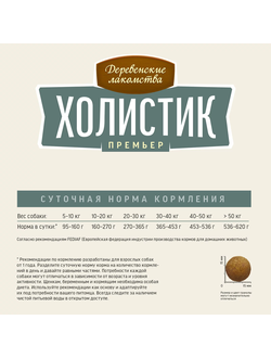 Холистик Премьер для взрослых собак средних и крупных пород, Индейка с рисом 2 кг