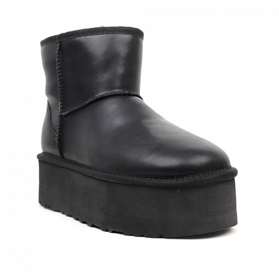 UGG Classic Mini Platform Leather Black