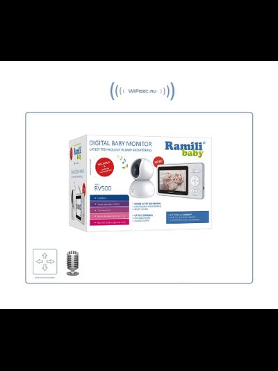 Видеоняня с двумя поворотными камерами Ramili Baby RV500X2