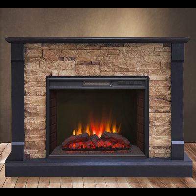 Угловой электрокамин Моника BL M4 с очагом Sparta 25.5 LED