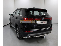 Защита задняя 60,3 мм ТСС для Changan CS75 FL 2020-