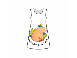 Платье 3D с полной запечаткой Капибара, Kapibara-san №16
