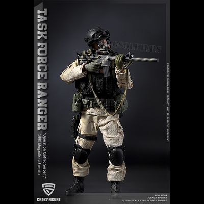 Солдат отряда "Дельта" военного спецназа США ("Падение Черного Ястреба") - Коллекционная фигурка 1/12 scale US Delta Special Force Marksman (LW004) - Crazy Figure