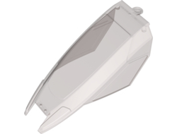 Glass For Train Front 6 x 14 x 7 1/3, Trans-Brown (Old Trans-Black) (15537 / 6078204)