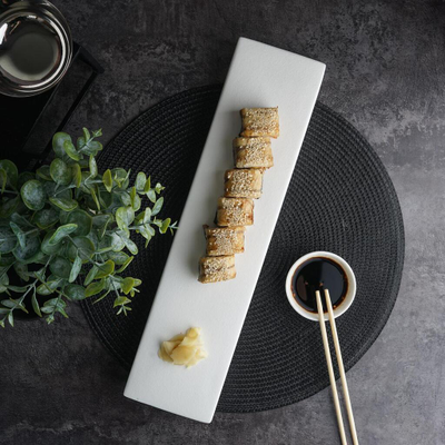 Блюдо прямоугольное 41*10 см h4 см, фарфор