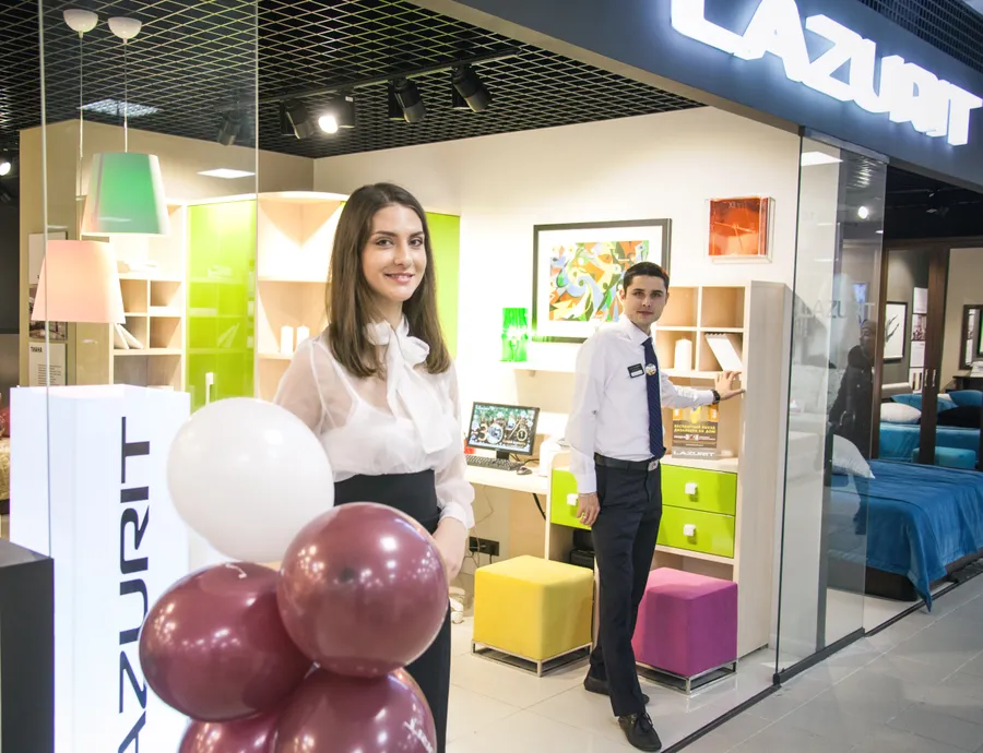 Открытие фирменного салона мебели "Лазурит"