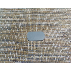 Жетон армейский 50х28х2 мм титан вт6