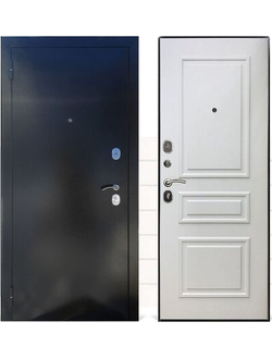 Металлическая входная дверь Прима в цвете белый снег — светлая дверь от Йошкар-Олы, купить в Самаре