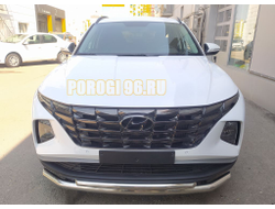Защита переднего бампера d60/42 для Hyundai Tucson 2021-