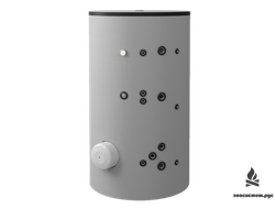 Комбинированный напольный водонагреватель 1500л, с двумя теплообменниками, эмалированный