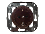 Розетка для внутреннего монтажа Salvador "Ретро" коричневая серия