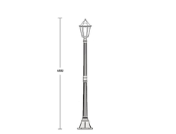 Садово-парковый светильник серии  Petersburg  M Bg