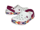 CROCS CROCBAND RAINBOW GITTER CLOG БЕЛЫЕ