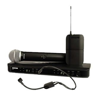 Двухканальная радиосистема с ручным передатчиком и гарнитурой SHURE BLX1288E/P31