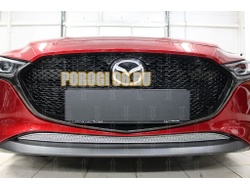 Защита радиатора Mazda 3 2019- chrome низ PREMIUM