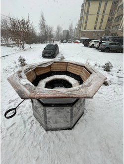 Банный чан на 6 человек 200 х 200 см (внутренние размеры)