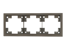Рамка тройная классик, капучино Rikett - 35930 CP