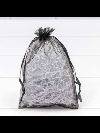 Мешочек из органзы 11*16см (чёрный)