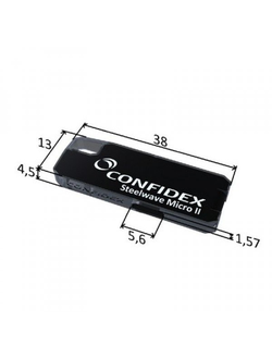 RFID метка UHF корпусная Confidex Steelwave Micro II, M4QT, 38x13x4.5мм, 3000587