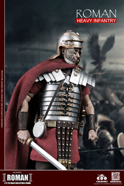 Римский легионер - КОЛЛЕКЦИОННАЯ ФИГУРКА 1/12 ROMAN - HEAVY INFANTRY (RO001) - COOMODEL x HHMODEL