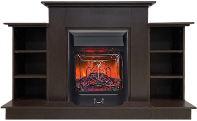 Электрокамин Лорд Премиум BL с очагом Majestic