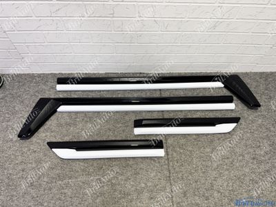 Молдинги Lexus LX600 LX500d на двери белые антихром