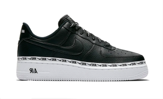 Nike Air Force 1 ’07 Se Premium Ribbon High black white черные