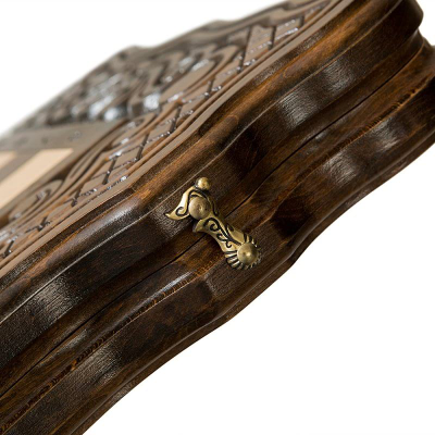 Шахматы с нардами, резные "Бриз" от мастера Карена Халеяна