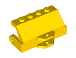 Vehicle, Brush Holder for Street Sweeper with Tow Ball Socket, Yellow (2578a / 4262139 / 6039782)