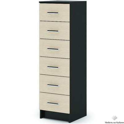 Гармония КМ 602 Комод 6 ящиков Венге/Белфорт