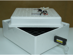 Автоматический инкубатор ИБ2НБ на 63 яйца с терморегуляторами 220 В и 12 В (с электроприводом ЭП-5) / вариант 4