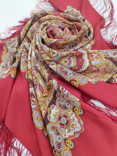 Павловопосадский платок Восточные сладости 1429-5