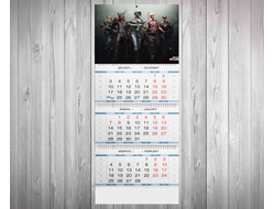 Календарь квартальный PlayerUnknown’s Battlegrounds, PUBG, ПУБГ №15