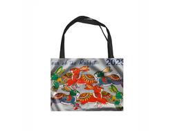 Сумка-шоппер  горизонтальная год Кролика №3