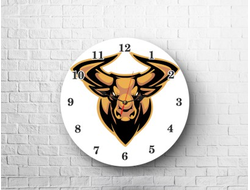 Часы с символикой "Быка" №2