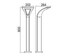 Садово-парковый светильник серии  ANDA