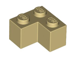 Brick 2 x 2 Corner, Tan (2357 / 235705 / 4112541 / 4124455)