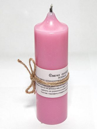 Свеча алтарная розовая