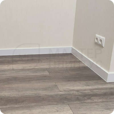 Плинтус ХДФ Dollken Cubu Flex Life 100мм Х 2,5 м 1013/5012 Белый